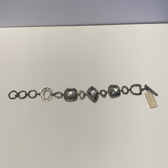 Sterling Silver Quartz Multi-shape bracelet - Picture 2 of 6